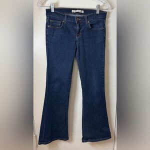J Brand Babe Starless Cotton Blend Low Rise Y2K Style Flare Blue Jeans Size 26